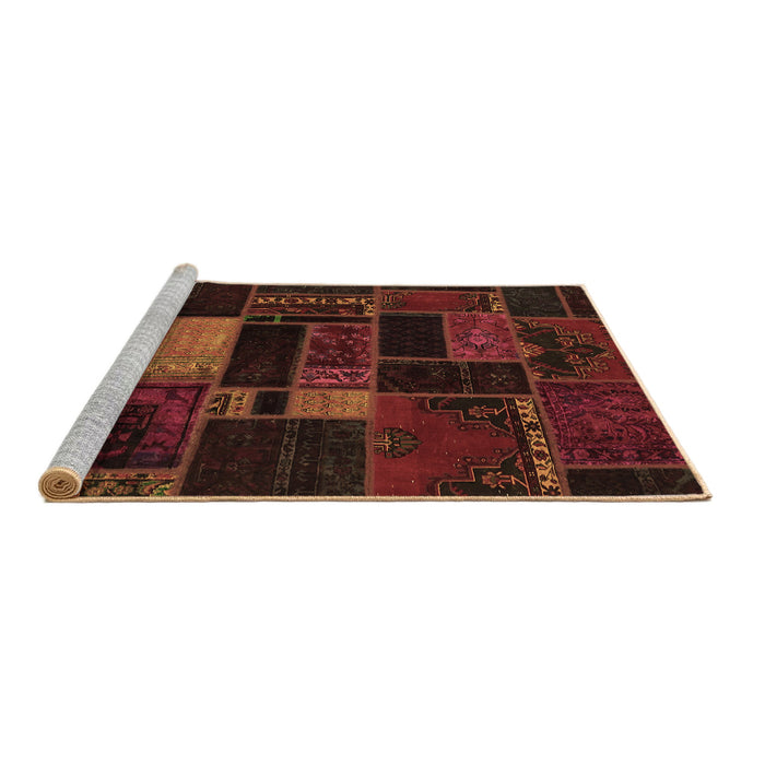 Sideview of Machine Washable Oriental Brown Modern Rug, wshabs5673brn