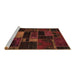 Sideview of Machine Washable Oriental Brown Modern Rug, wshabs5673brn