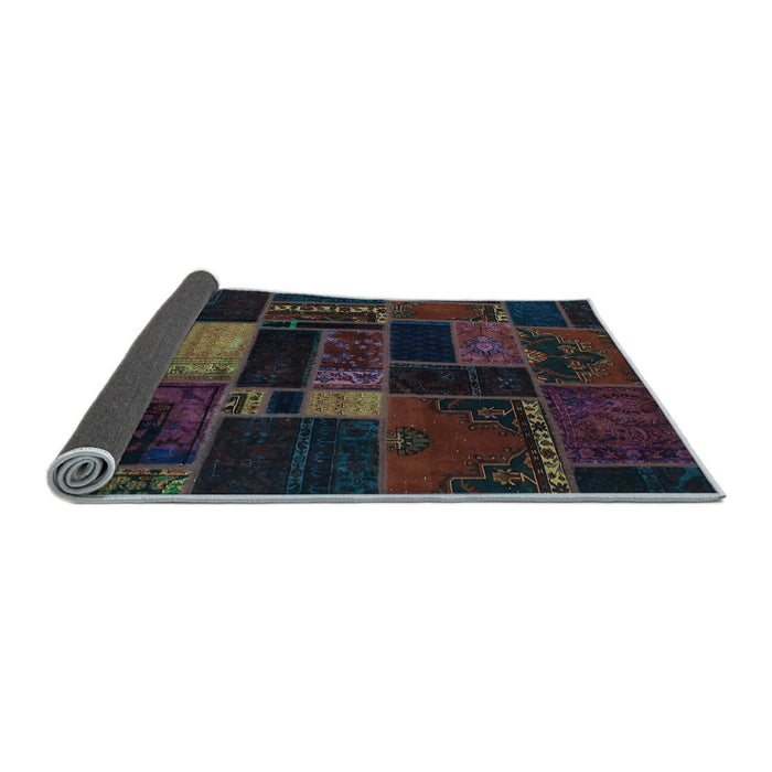 Sideview of Oriental Light Blue Modern Rug, abs5673lblu
