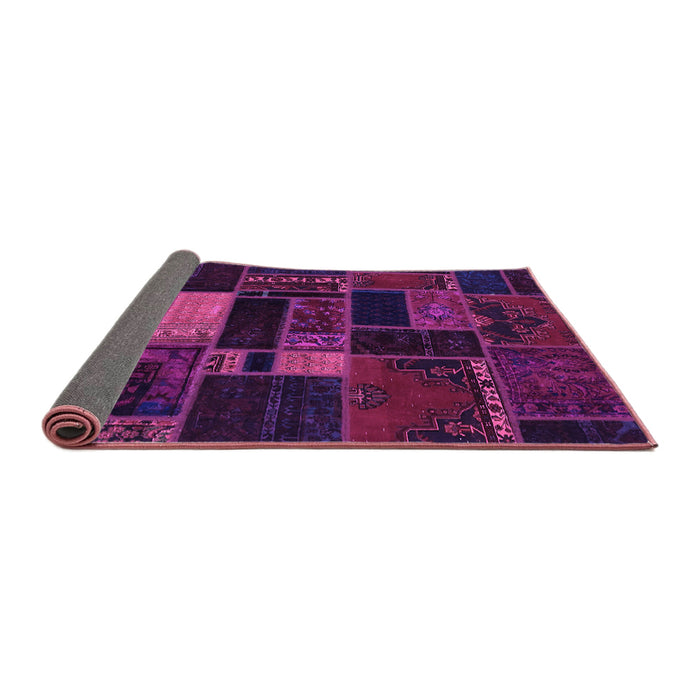 Sideview of Oriental Purple Modern Rug, abs5673pur