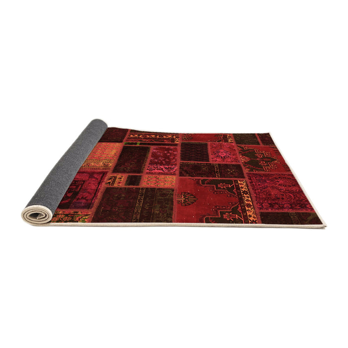 Sideview of Oriental Orange Modern Rug, abs5673org