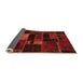 Sideview of Oriental Orange Modern Rug, abs5673org