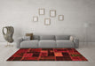 Machine Washable Oriental Orange Modern Area Rugs in a Living Room, wshabs5673org