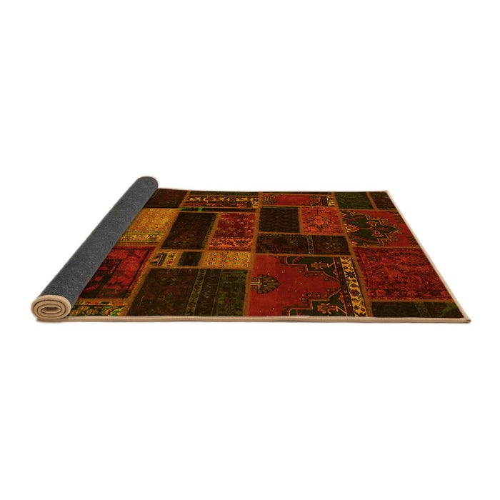 Sideview of Oriental Yellow Modern Rug, abs5673yw