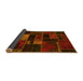 Sideview of Oriental Yellow Modern Rug, abs5673yw