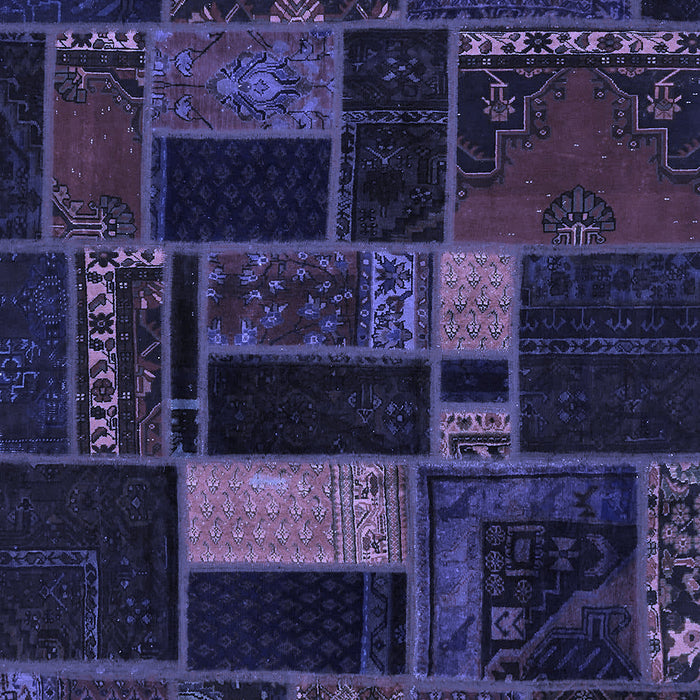 Machine Washable Oriental Blue Modern Rug, wshabs5673blu