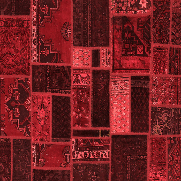 Machine Washable Oriental Red Modern Rug, wshabs5673red