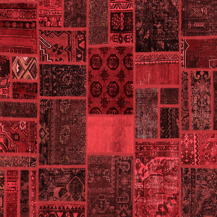 Machine Washable Oriental Red Modern Rug, wshabs5674red