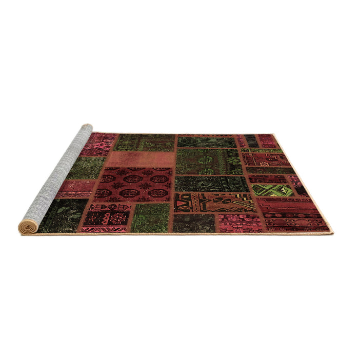 Sideview of Machine Washable Oriental Brown Modern Rug, wshabs5674brn