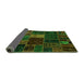 Sideview of Oriental Green Modern Rug, abs5674grn