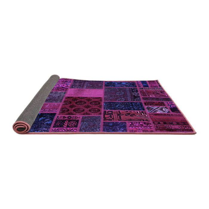 Sideview of Oriental Purple Modern Rug, abs5674pur