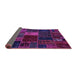 Sideview of Oriental Purple Modern Rug, abs5674pur