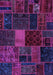 Machine Washable Oriental Purple Modern Area Rugs, wshabs5674pur