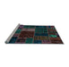 Sideview of Machine Washable Oriental Light Blue Modern Rug, wshabs5674lblu