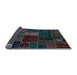 Sideview of Oriental Light Blue Modern Rug, abs5674lblu