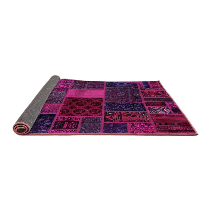 Sideview of Oriental Pink Modern Rug, abs5674pnk