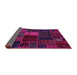 Sideview of Oriental Pink Modern Rug, abs5674pnk