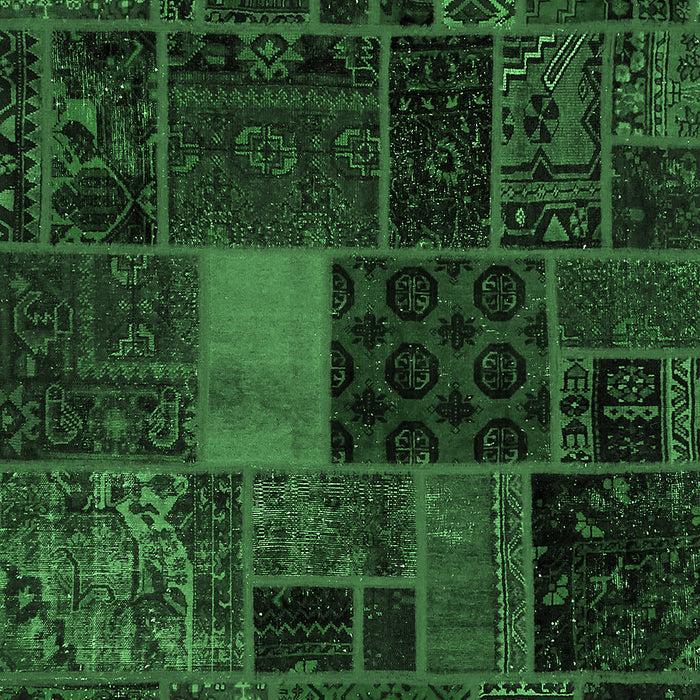 Machine Washable Oriental Emerald Green Modern Area Rugs, wshabs5674emgrn