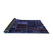 Sideview of Oriental Blue Modern Rug, abs5674blu