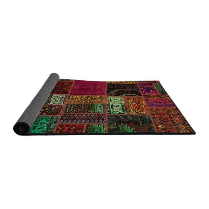 Sideview of Abstract Reddish Brown Oriental Rug, abs5675