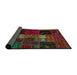 Sideview of Abstract Reddish Brown Oriental Rug, abs5675