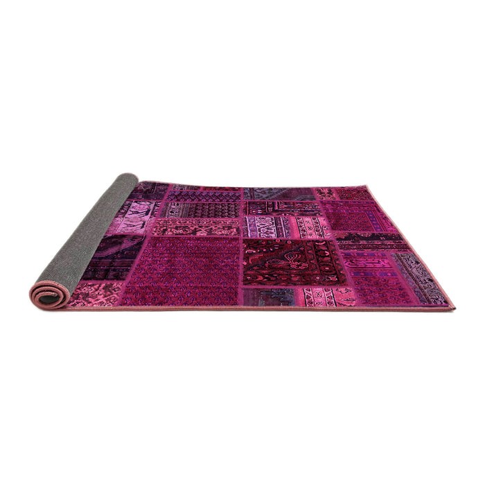 Sideview of Oriental Pink Modern Rug, abs5675pnk