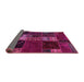 Sideview of Oriental Pink Modern Rug, abs5675pnk