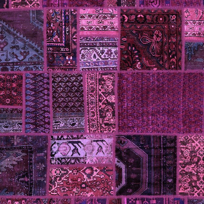 Machine Washable Oriental Purple Modern Area Rugs, wshabs5675pur