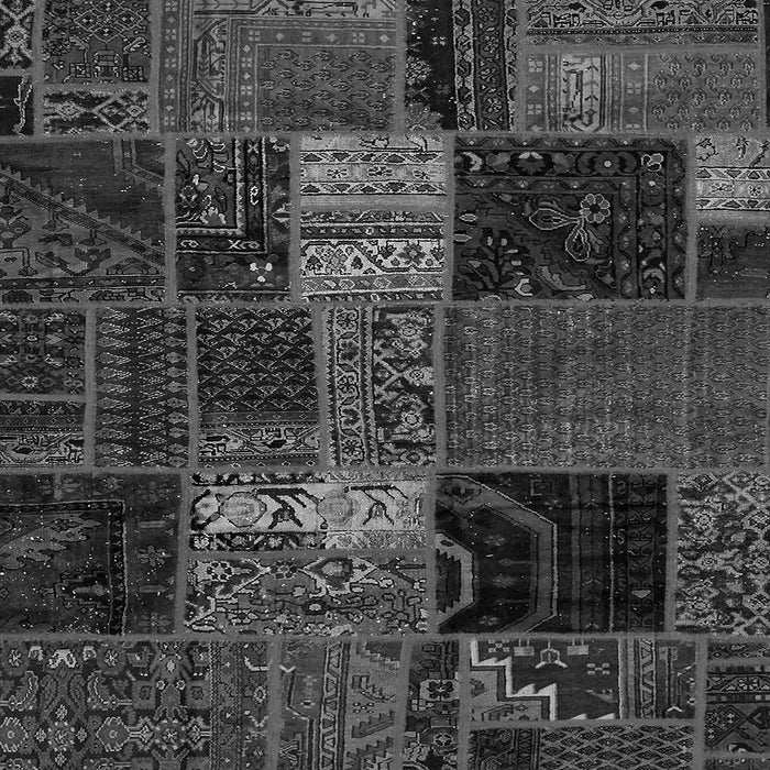 Square Oriental Gray Modern Rug, abs5675gry