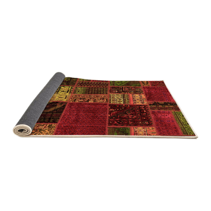 Sideview of Oriental Orange Modern Rug, abs5675org