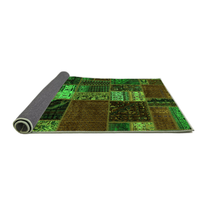 Sideview of Oriental Green Modern Rug, abs5675grn
