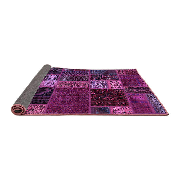 Sideview of Oriental Purple Modern Rug, abs5675pur