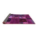 Sideview of Oriental Purple Modern Rug, abs5675pur