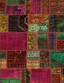 Abstract Reddish Brown Oriental Rug, abs5675