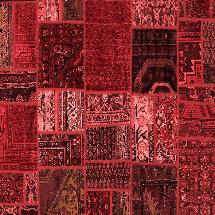 Machine Washable Oriental Red Modern Rug, wshabs5675red