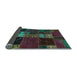 Sideview of Oriental Light Blue Modern Rug, abs5675lblu