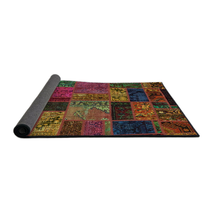 Sideview of Abstract Red Oriental Rug, abs5676