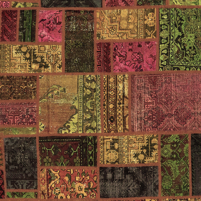 Machine Washable Oriental Brown Modern Rug, wshabs5676brn
