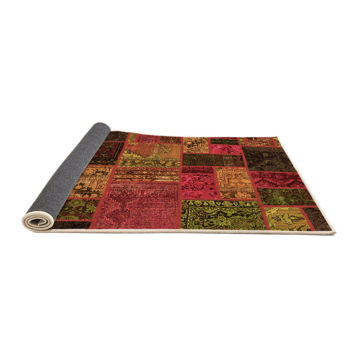 Sideview of Oriental Orange Modern Rug, abs5676org