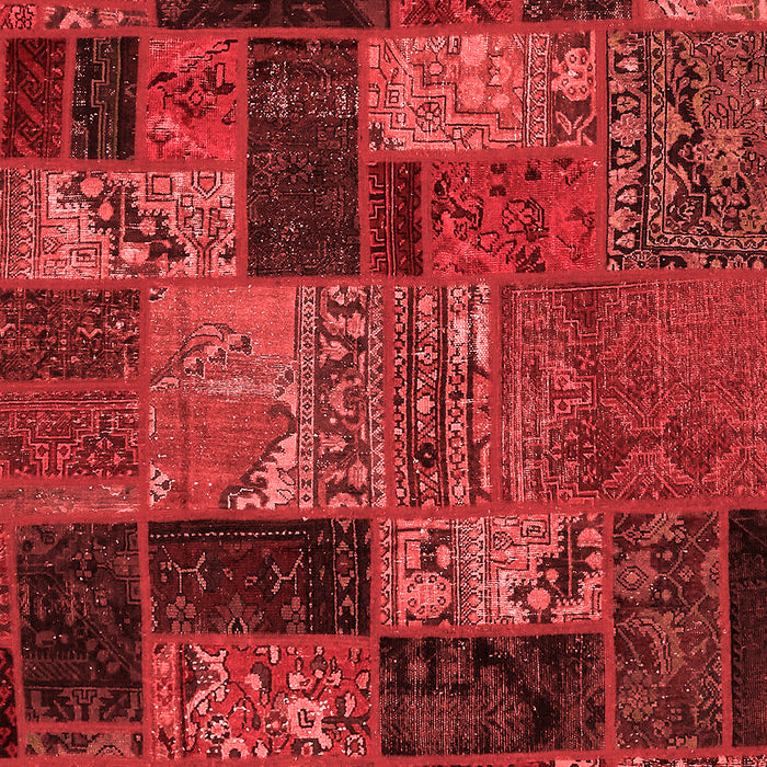 Machine Washable Oriental Red Modern Rug, wshabs5676red