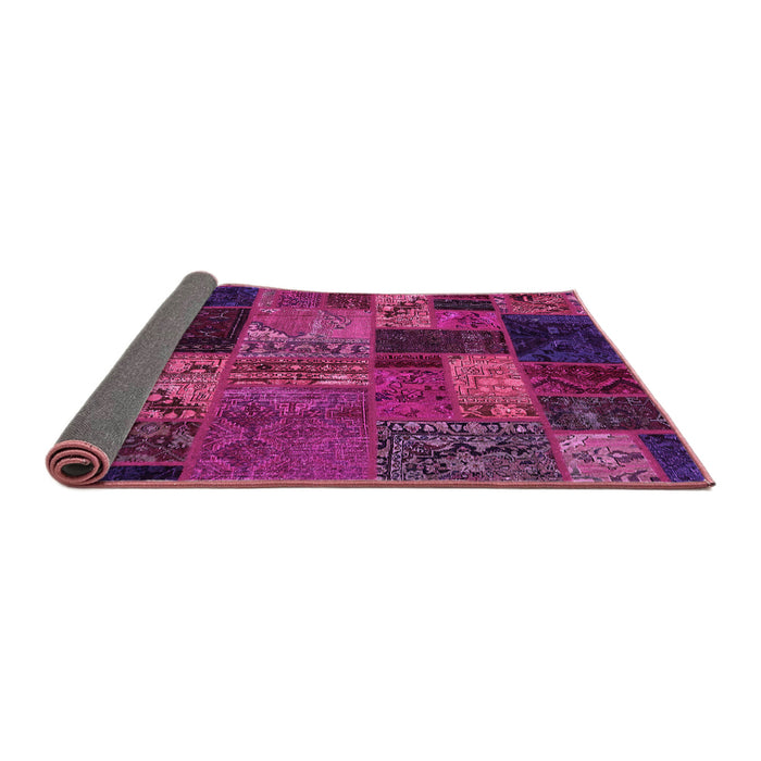 Sideview of Oriental Pink Modern Rug, abs5676pnk