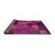 Sideview of Oriental Pink Modern Rug, abs5676pnk