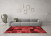 Modern Red Washable Rugs