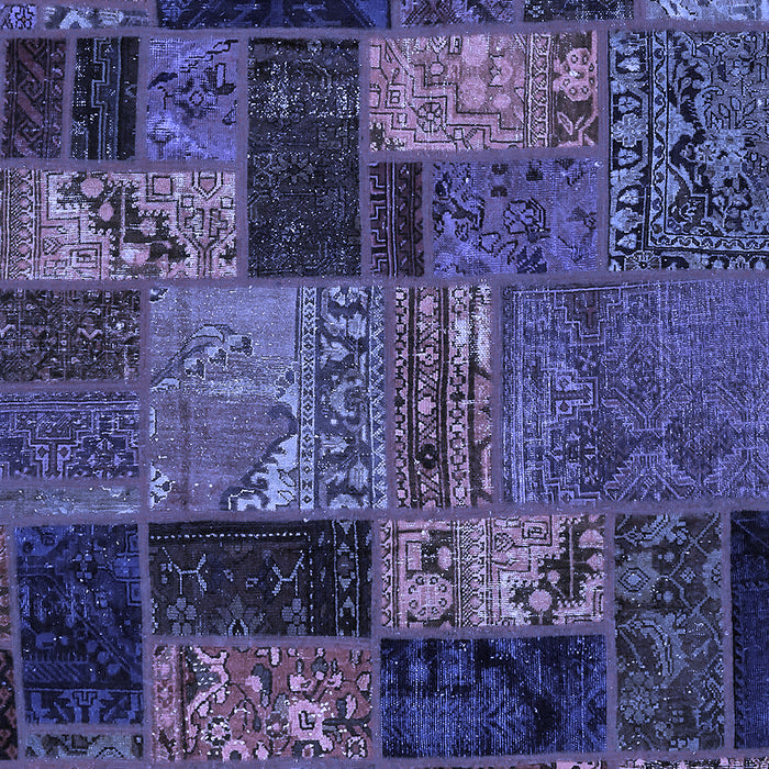Machine Washable Oriental Blue Modern Rug, wshabs5676blu