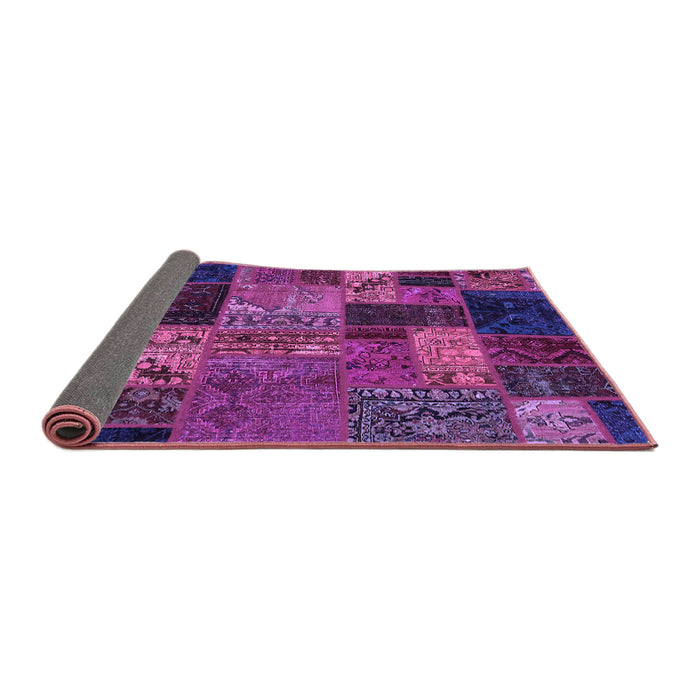 Sideview of Oriental Purple Modern Rug, abs5676pur