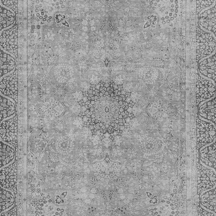 Machine Washable Oriental Gray Modern Rug, wshabs5677gry