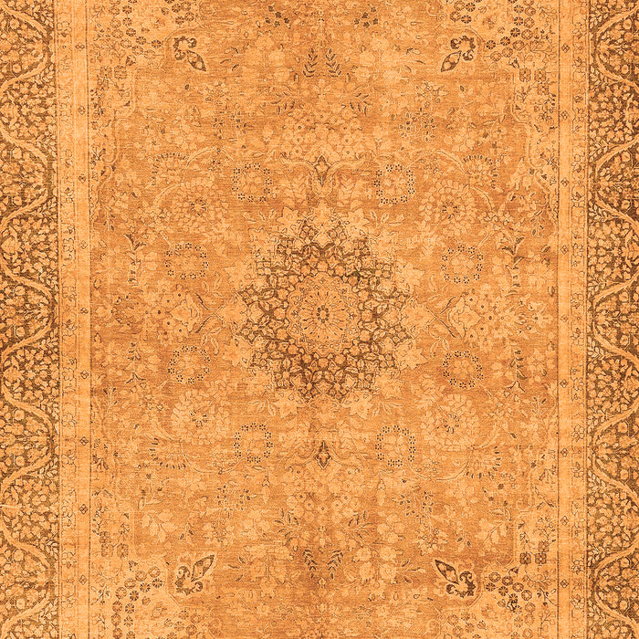 Machine Washable Oriental Orange Modern Area Rugs, wshabs5677org