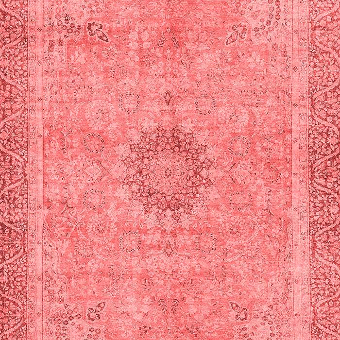 Machine Washable Oriental Red Modern Rug, wshabs5677red