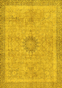 Oriental Yellow Modern Rug, abs5677yw