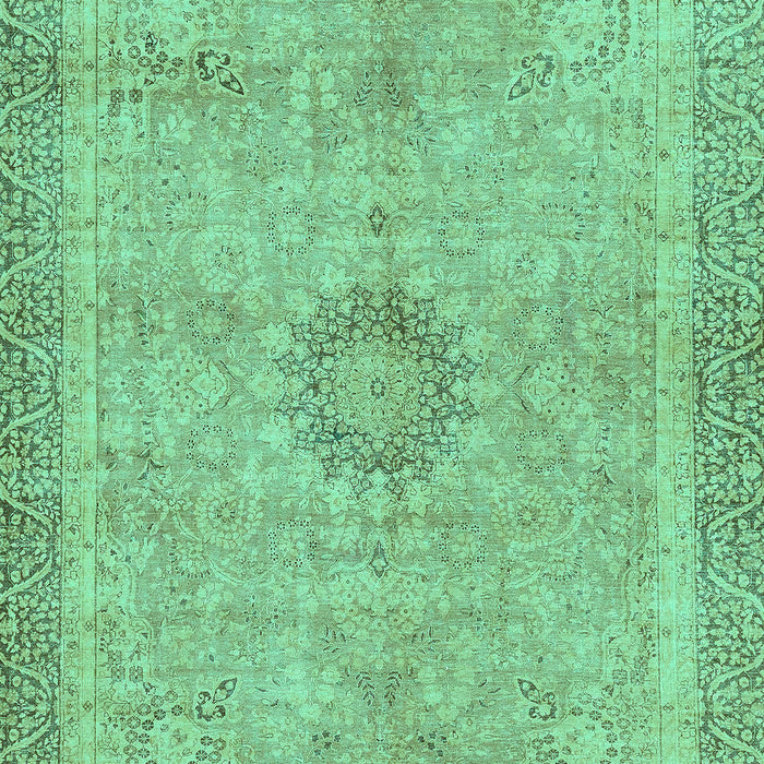 Machine Washable Oriental Turquoise Modern Area Rugs, wshabs5677turq